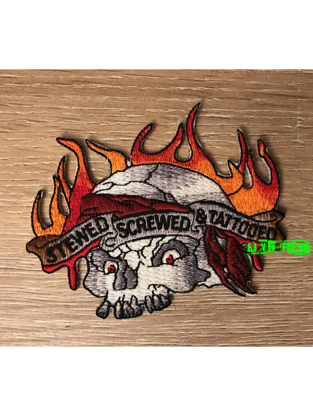 STEWED SCREWED & TATTOOED PATCH motorcycle biker patches jacket vest vintage